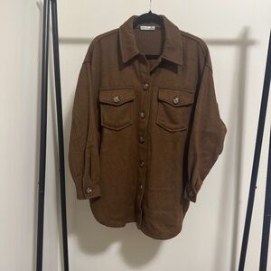 Women’s Brown Shacket Size M